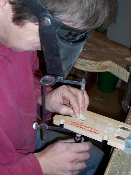 Sawing of inlays