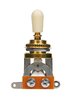 LP-style Toggle Switch, gold/creme