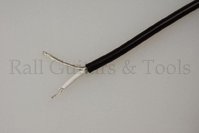 Pickup cable 1-wire shielded black 1m