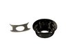 Jack plate T-style retainer clip black