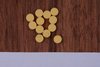 Set of 12 pcs. 6mm dots, creme yellow
