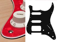 Pickguard S-Style HSS Pearl Red 11-Hole 3-ply