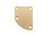 Neck Mounting Plate Contoured Gold Lefthand