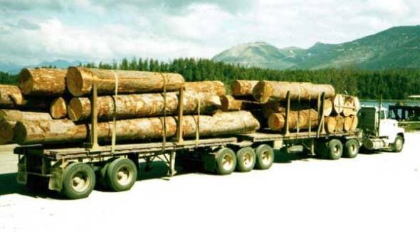 Holztransport in Kanada
